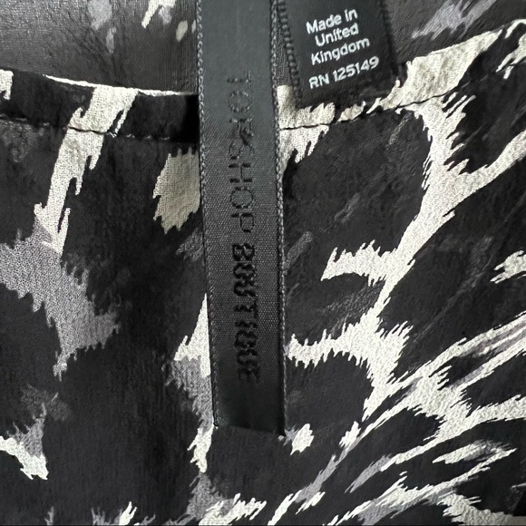 Topshop Cropped Animal Print Cami - Picture 3 of 4